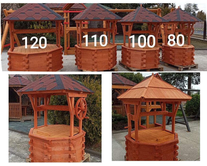 Huśtawka ogrodowa drewniana pergola nowoczesna