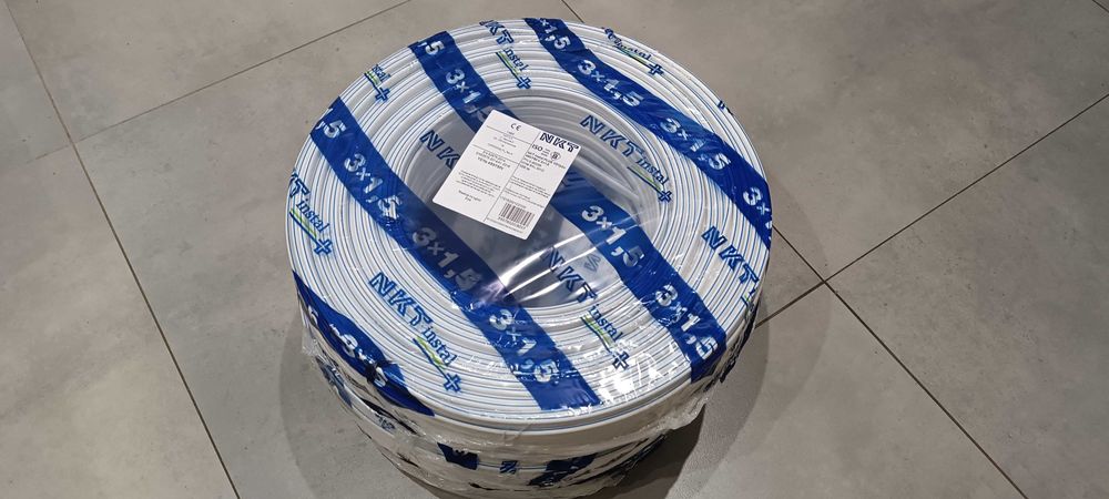 Przewód NKT YDYp 3x1,5 i YDYp 3x2,5