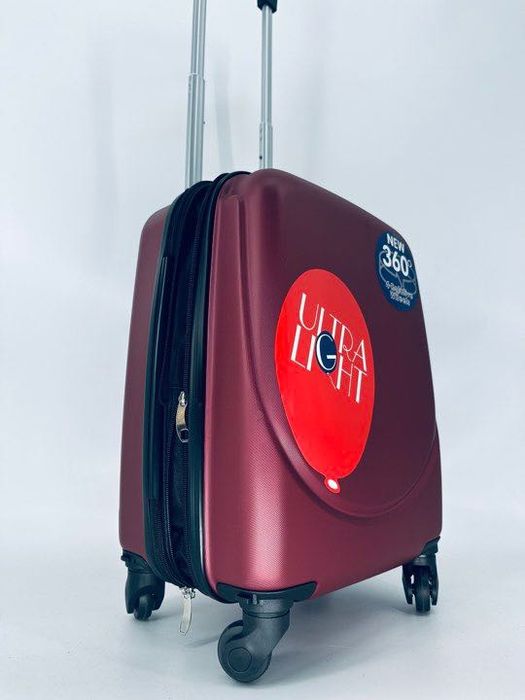 Nowa walizka kabinowa mała bordowa czerwona
