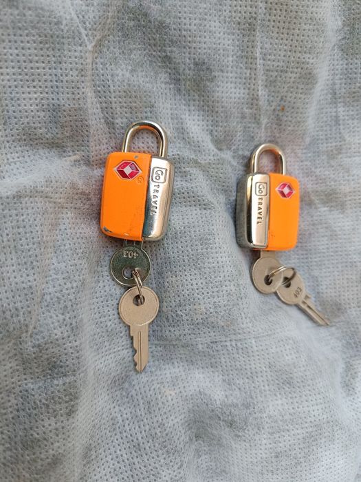 Kłódka do walizki z TSA Go Travel 4 cm, 2 sztuki, pomarańcz