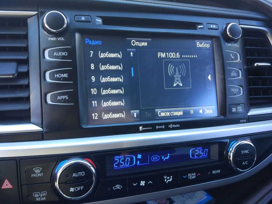Toyota highlander Tacoma Sequoia Rav4 Русификация Климат в С. Ч/радио.