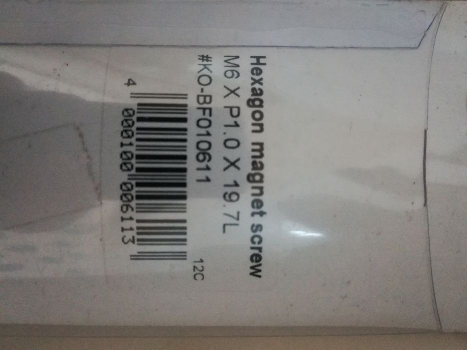 2 Iman koso M6 x P1.0 x 19.7L