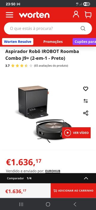 iRobot Roomba Combo J9+ Novo