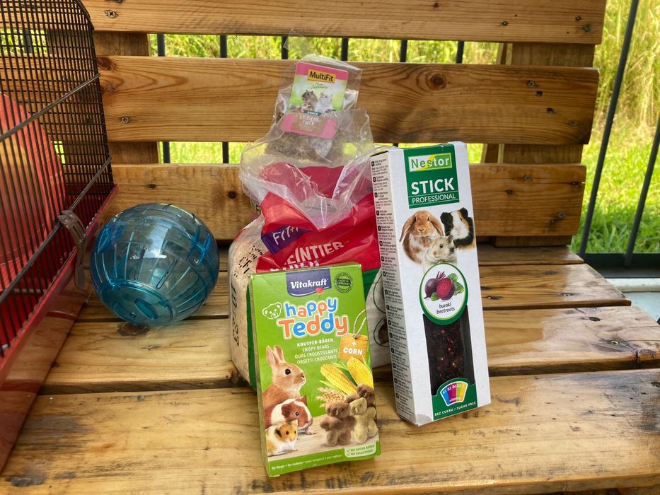 Klatka dla gryzoni z akcesoriami