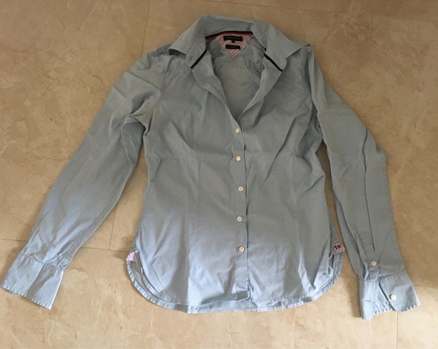 Błękitna damska koszula Tommy Hilfiger
