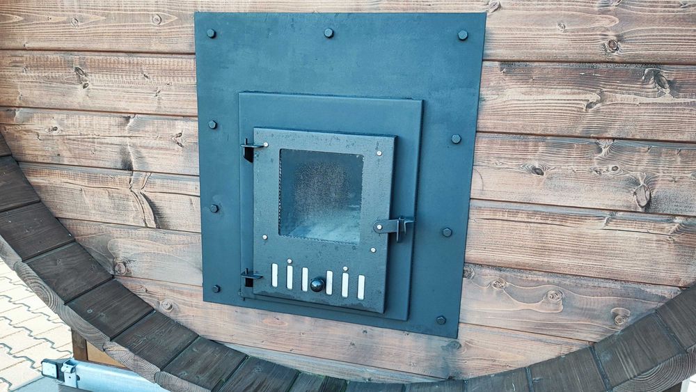 Sauna Mobilna na przyczepie 300cm 3m 340cm dwuosiowa opalana drewnem