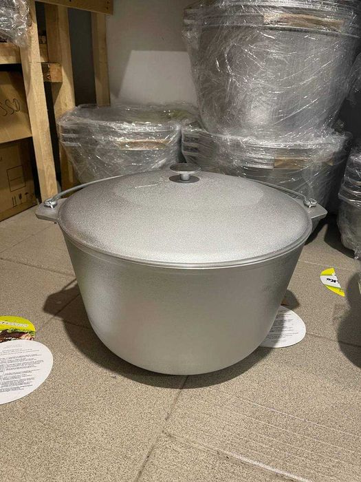 Казан 24л з кришкою та дужкою похідний Талко