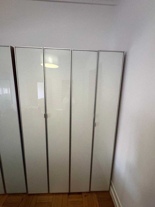Móvel / Armário IKEA BESTA Duplo  - cor Bétula c/ Portas Vidro (120x42x192 cm) - 5 unidades disponíveis