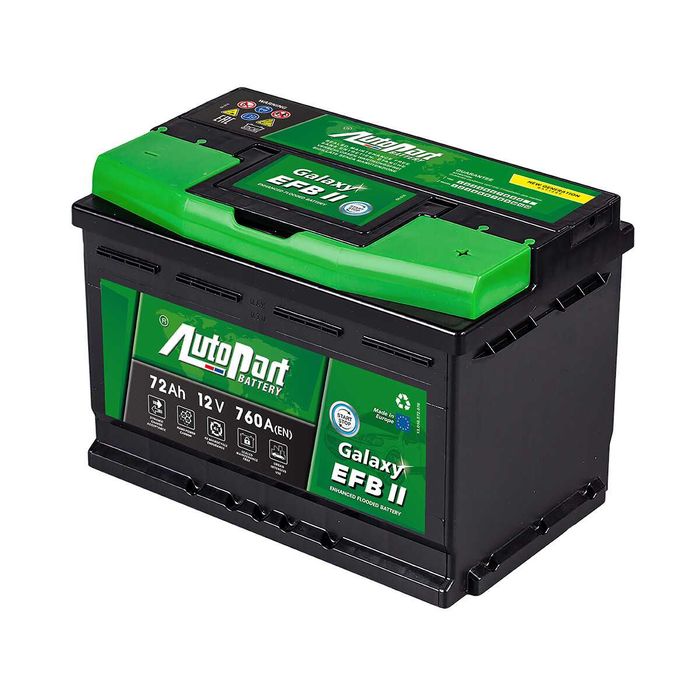 Akumulator AutoPart EFB 72Ah 760A START STOP 70Ah 603x275x233 Nissan Renault