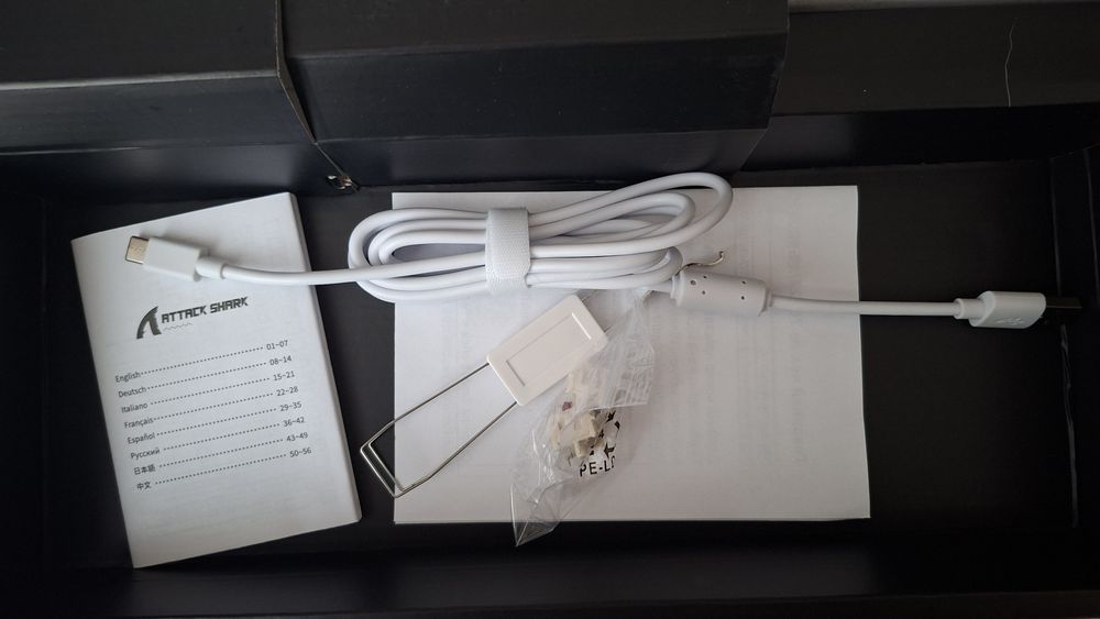 Механічна клавіатура attack shark x66 + доп кейкапи