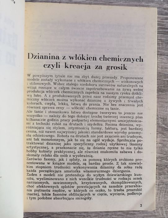 Dzianina za grosik Ewa Gorzelany