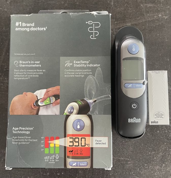 Termometr douszny elektroniczny Braun ThermoScan7