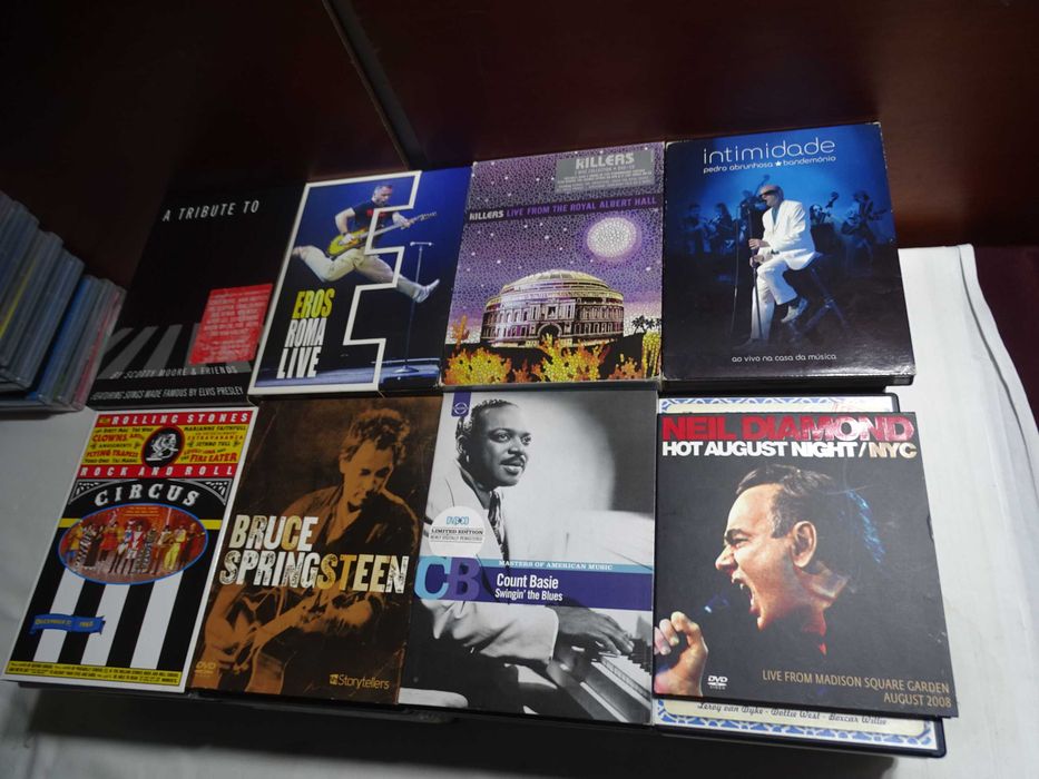 DVDs musicais em bom estado-5 euros cada artigo