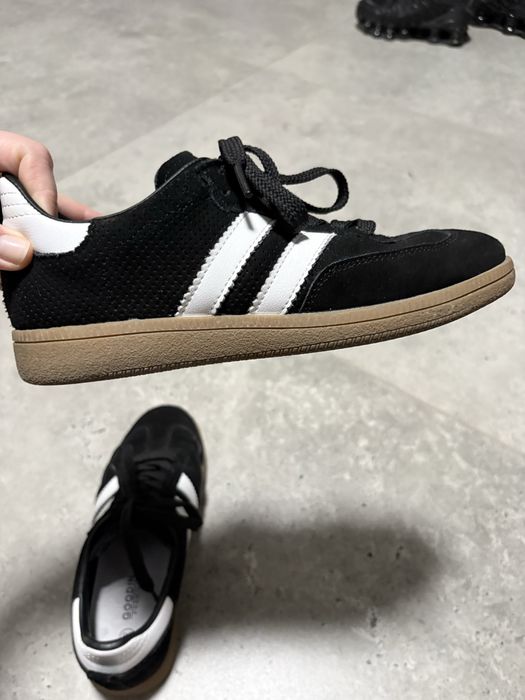 Skórzane sneakersy Goodin 36 czarne