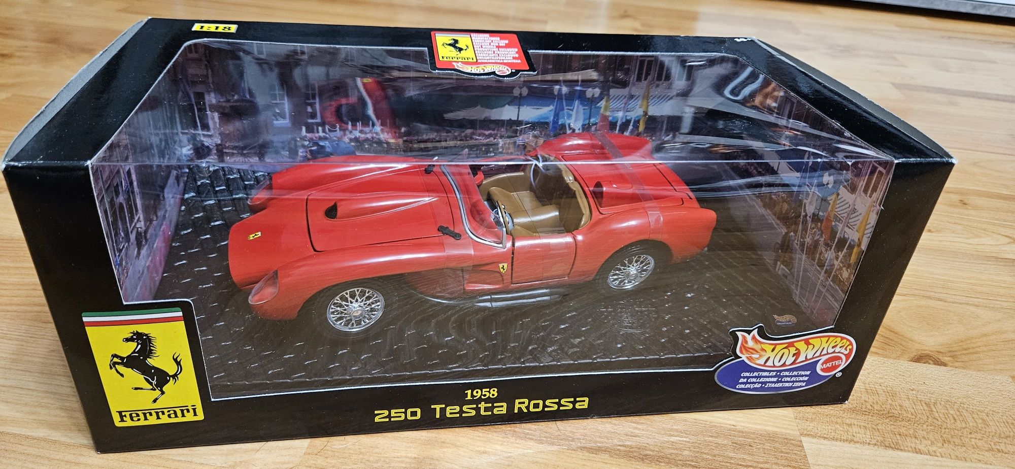 Ferrari 250 Testa Rossa - 1958, red Hot Wheels 1:18