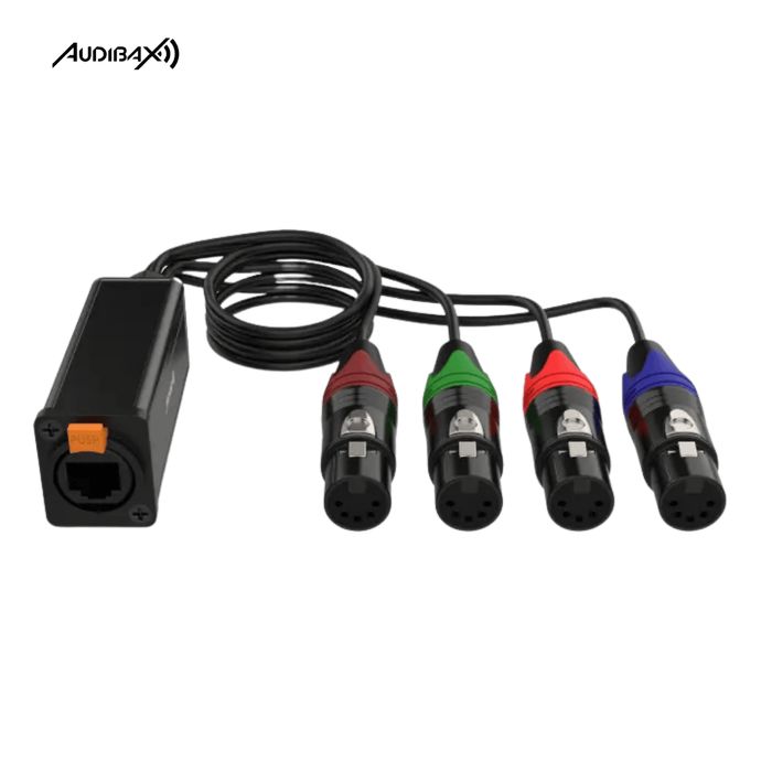 Audibax RJ-4 XLR Cabo Fêmea de 5 pinos