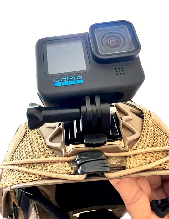 Кріплення на шолом (алюміневе) для GoPro. Крепление на шлем.