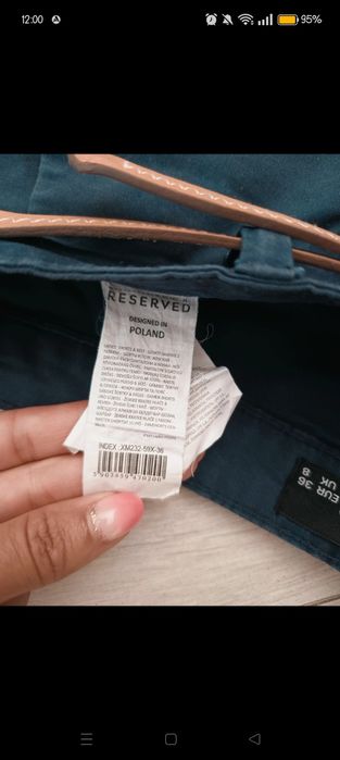 Reserved granatowe Bermudy damskie rozm S