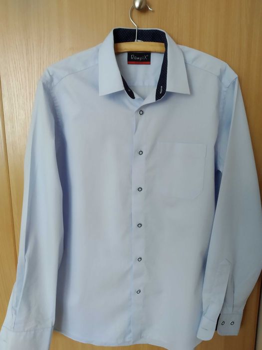 Koszula niebieska z długim rękawem r. M (176-182)