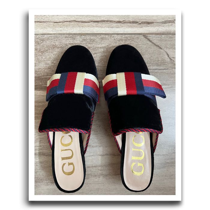 Оксамитові капці gucci мюли гуччі з камінням/Бархатные тапочки-мюли