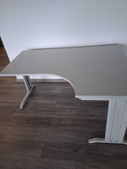 ID 84 - Vendo mesa secretária metal em L C160xL120XL80XA76cm