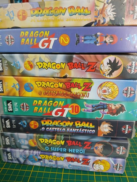 10 cassetes Dragon Ball VHS em Portugués
