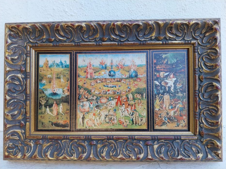 Quadro pintura "O Jardim das Delícias Terrenas"