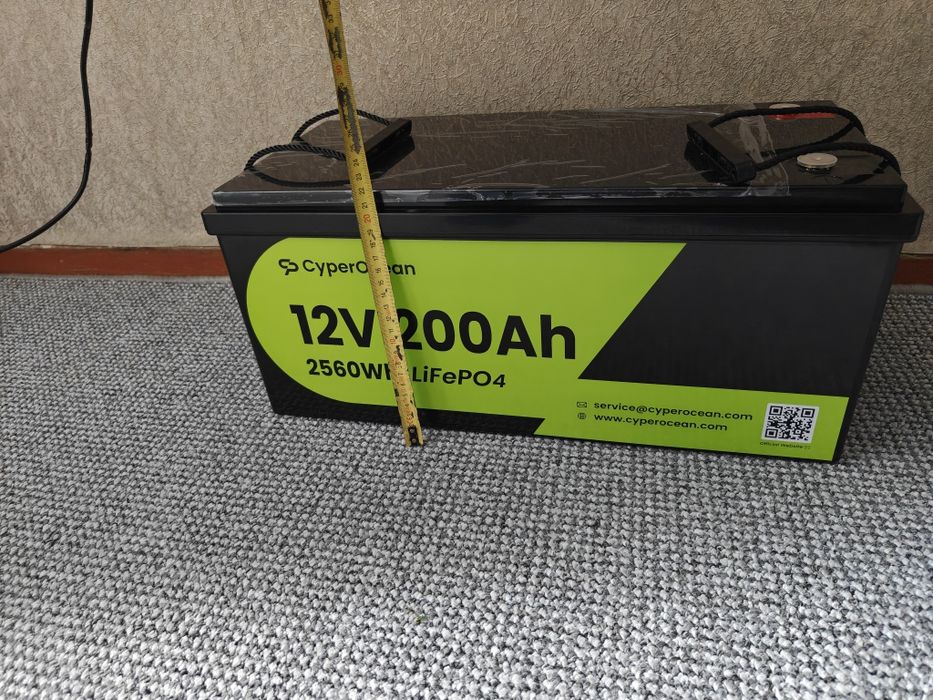 Аккумулятор lifepo4 12v 200ah 2560wh CyperOcean