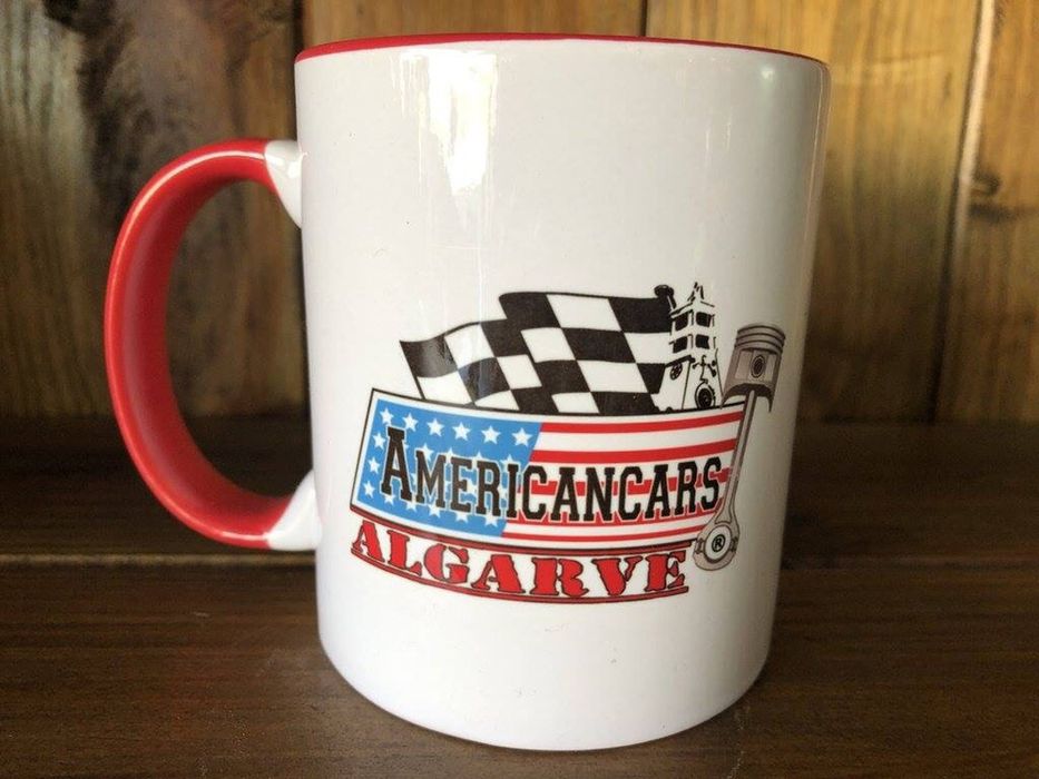Caneca Americancars Algarve Mustang Hot Rod Dodge HUMMER Cadillac GMC