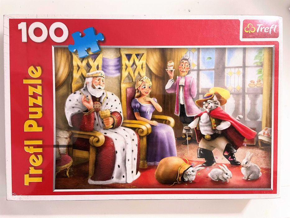 Kot w butach, PUZZLE 100 elementów TREFL
