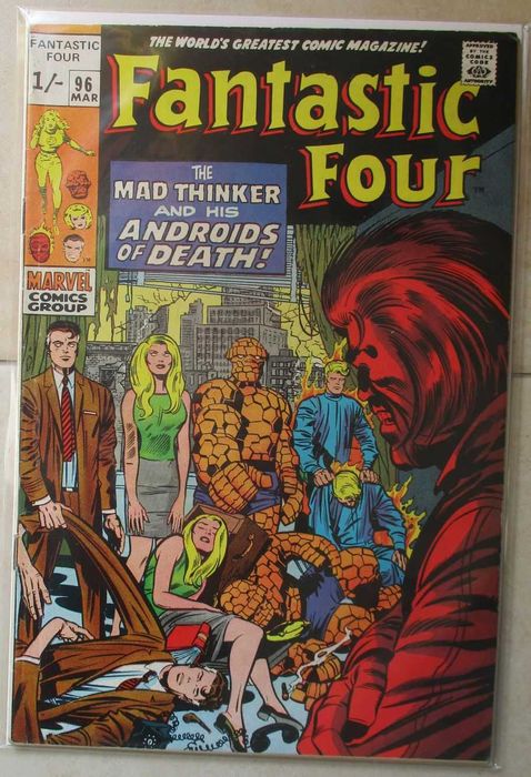 1970 Fantastic Four #96 - Stan Lee e Jack Kirby - óptimo estado