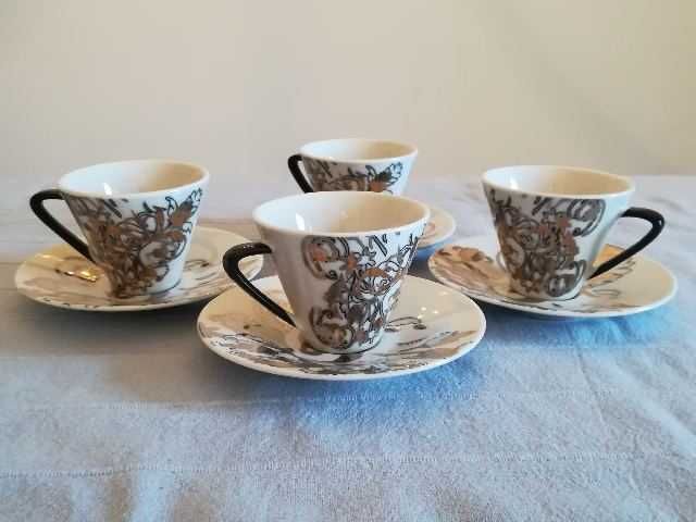 4 chávenas de café com design do estilista José António Tenente