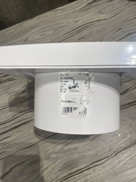 Витяжний вентилятор Blauberg Auto 150, новий, з дефектом