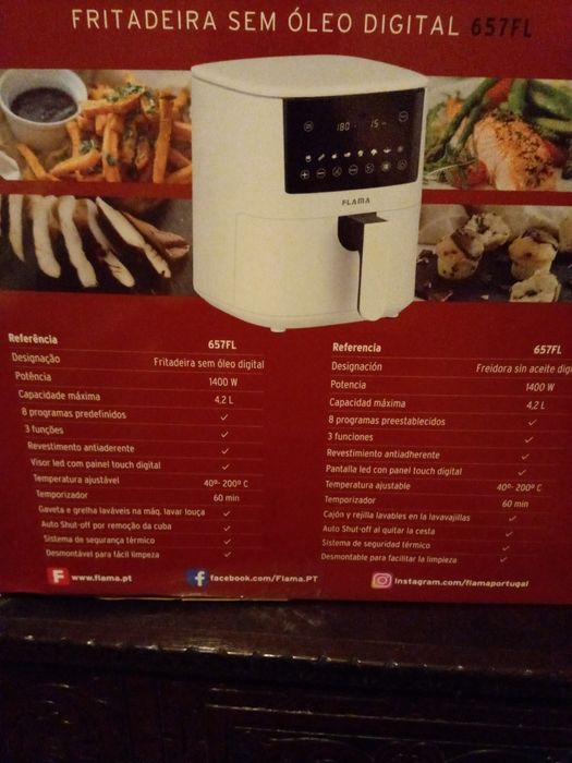 Vendo airfryer nova e livro