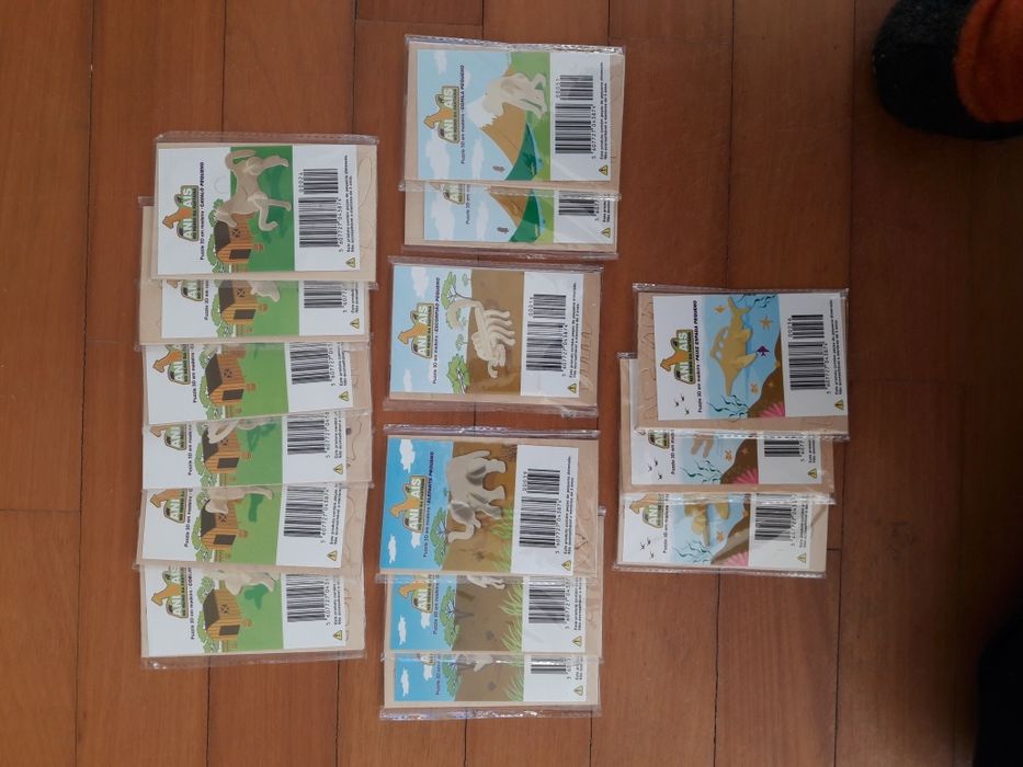 Puzzle 3D em Madeira - Animais no Reino da Fantasia