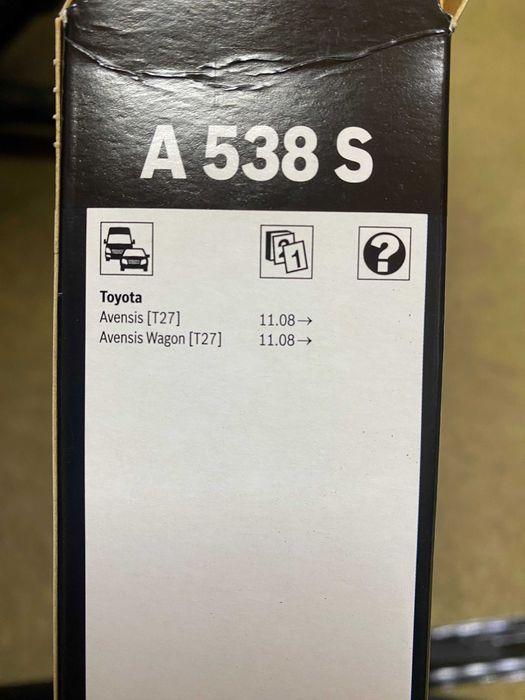 Щітка склоочисника комплект TOYOTA AVENSIS T27. BOSCH 3397007538