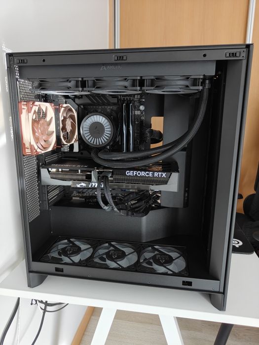 Caixa PC NZXT H7 Flow (2024) c/6 ventoinhas Artic