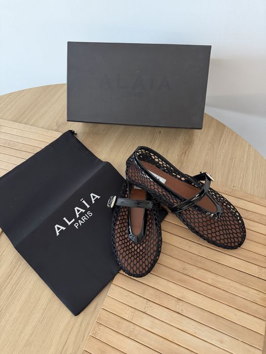 Balerinki Alaia Mokasyny Espadryle