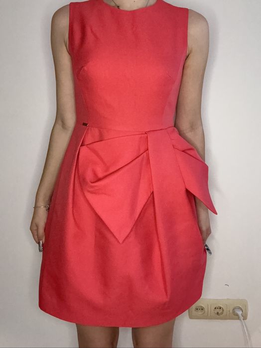 Рожева сукня EXQUISE Paris з бантом, розмір 36