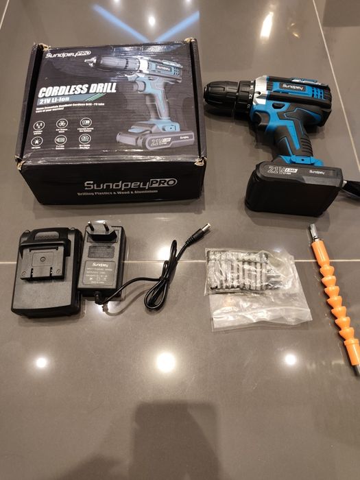 Wkrętarka SundpeyPro 21V + 2 baterie + akcesoria