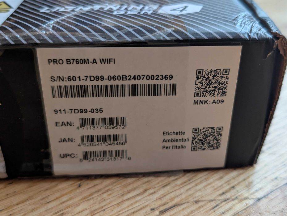 Płyta główna MSI PRO B760M-A WiFi (LGA1700, DDR5, WiFi 6E, microATX)