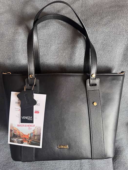 Venezia torba shopperka skora naturalna nowa