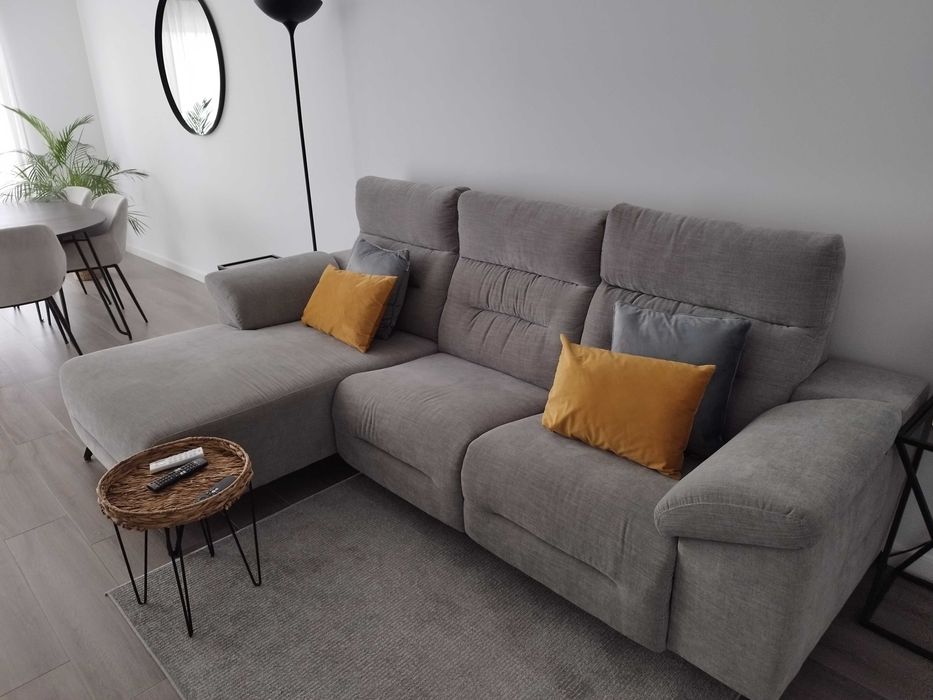 Sofá elétrico com chaise
