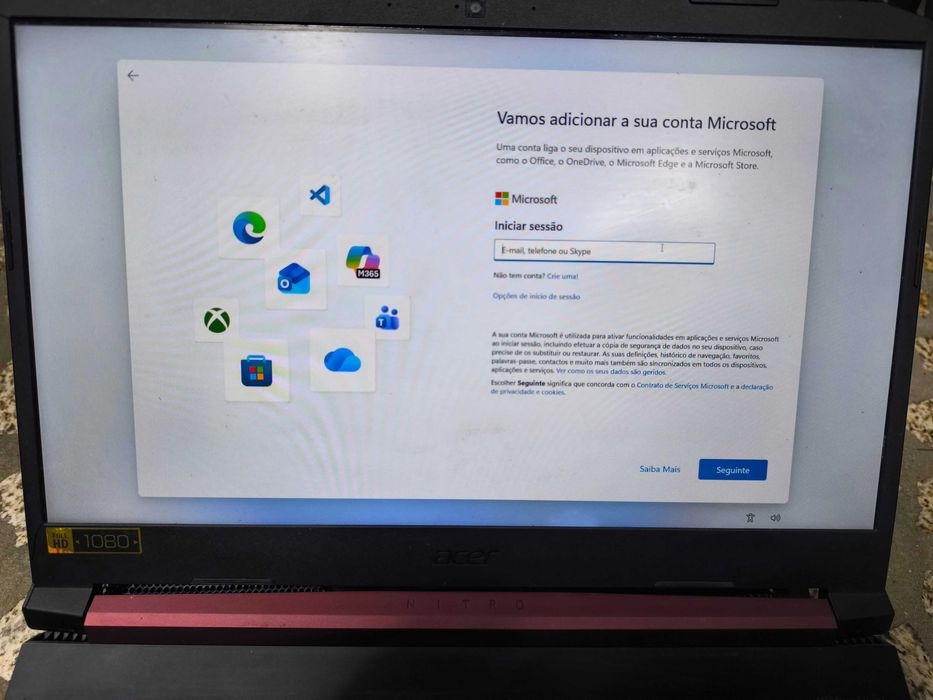 Acer Nitro 5 usado GTx 1050 8gb Ram 512 GB SSD