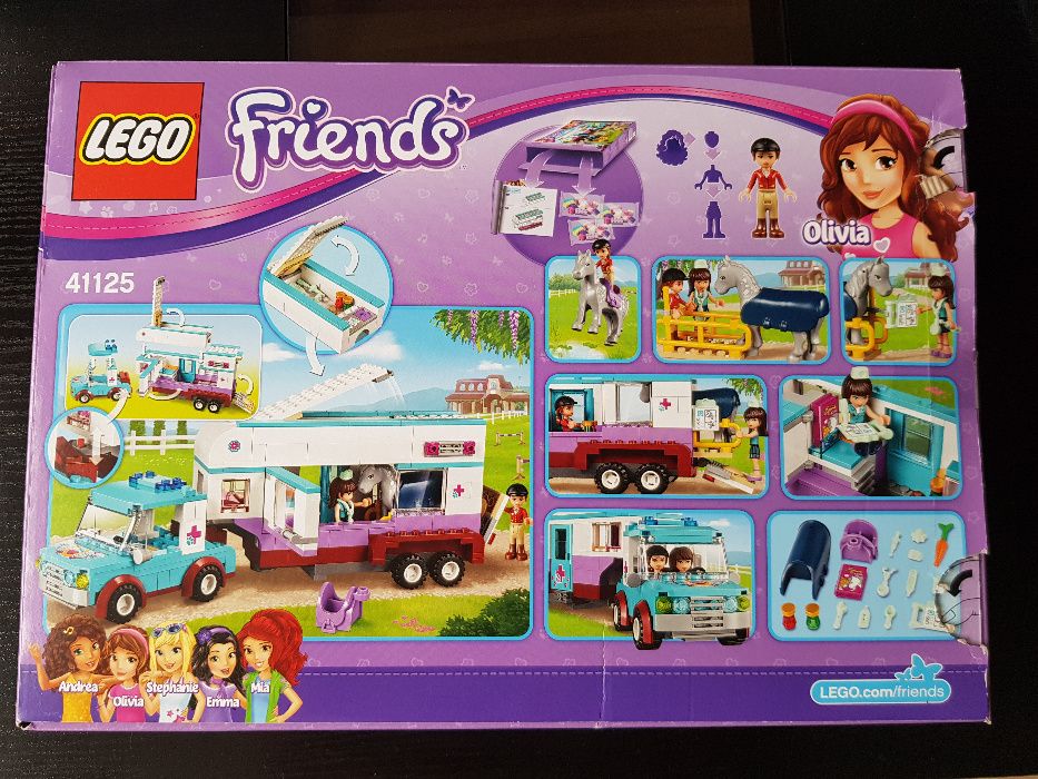 Oryginalne Lego Friends 41125 Przyczepa Lecznica dla Koni