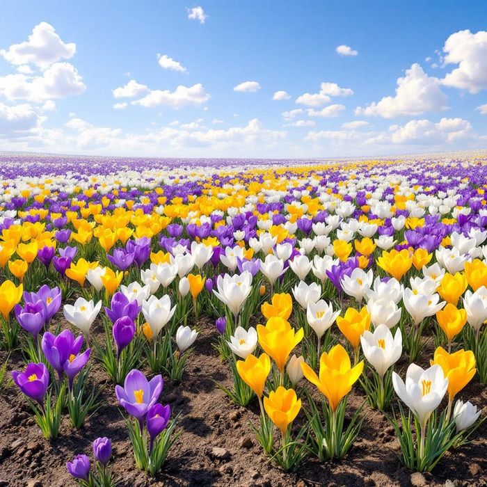 Cebulki KROKUSÓW 50 szt mix kolorów KROKUS krokusy Cebule