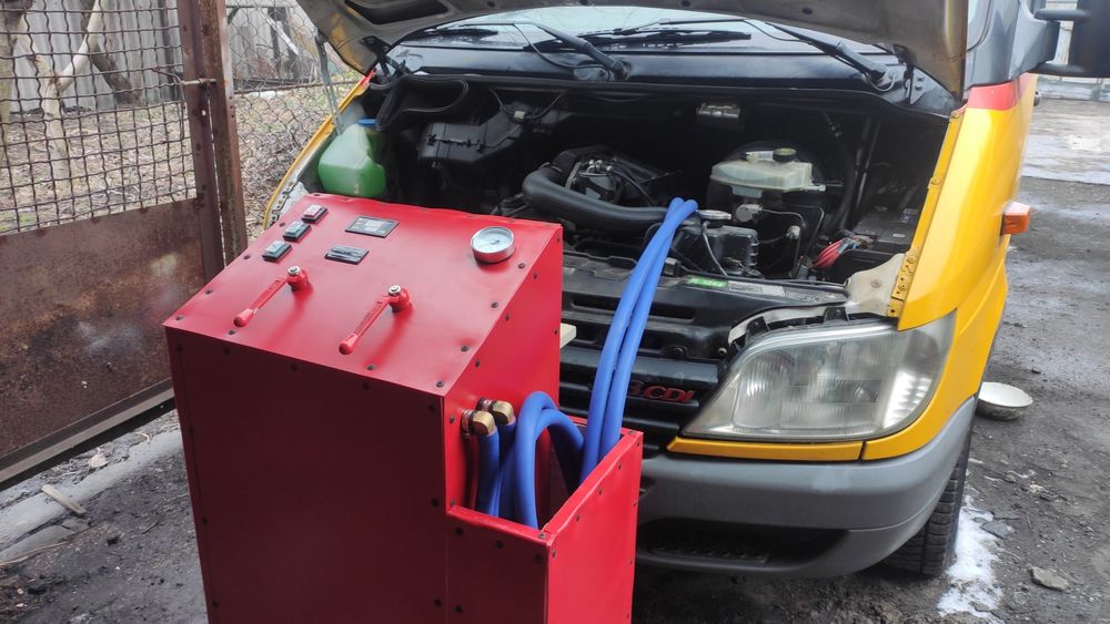 промивання радіатора пічки/ промывка печки