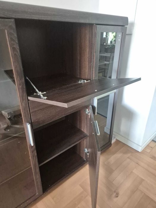 Witryna/komoda LED - kolor wenge - bardzo dobry stan
