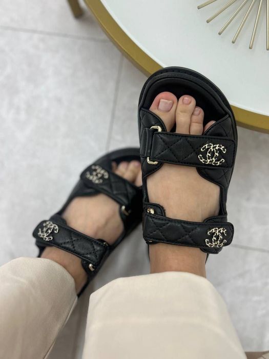 Wyprzedaż!Sandały klapki Chanel! Skóra! Premium! Od REKI 38,39