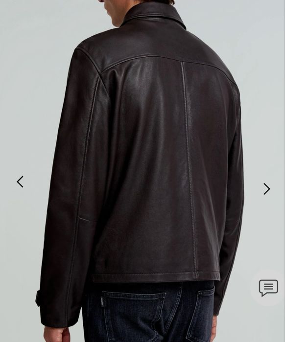 Casaco tipo biker em 100% pele